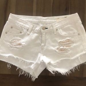 Rag and Bone White Denim shorts